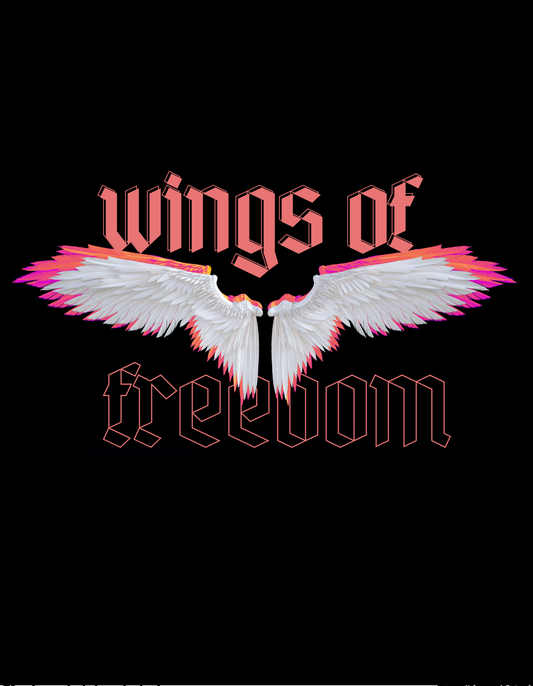 Wings of Freedom Oversize Printed T-Shirt